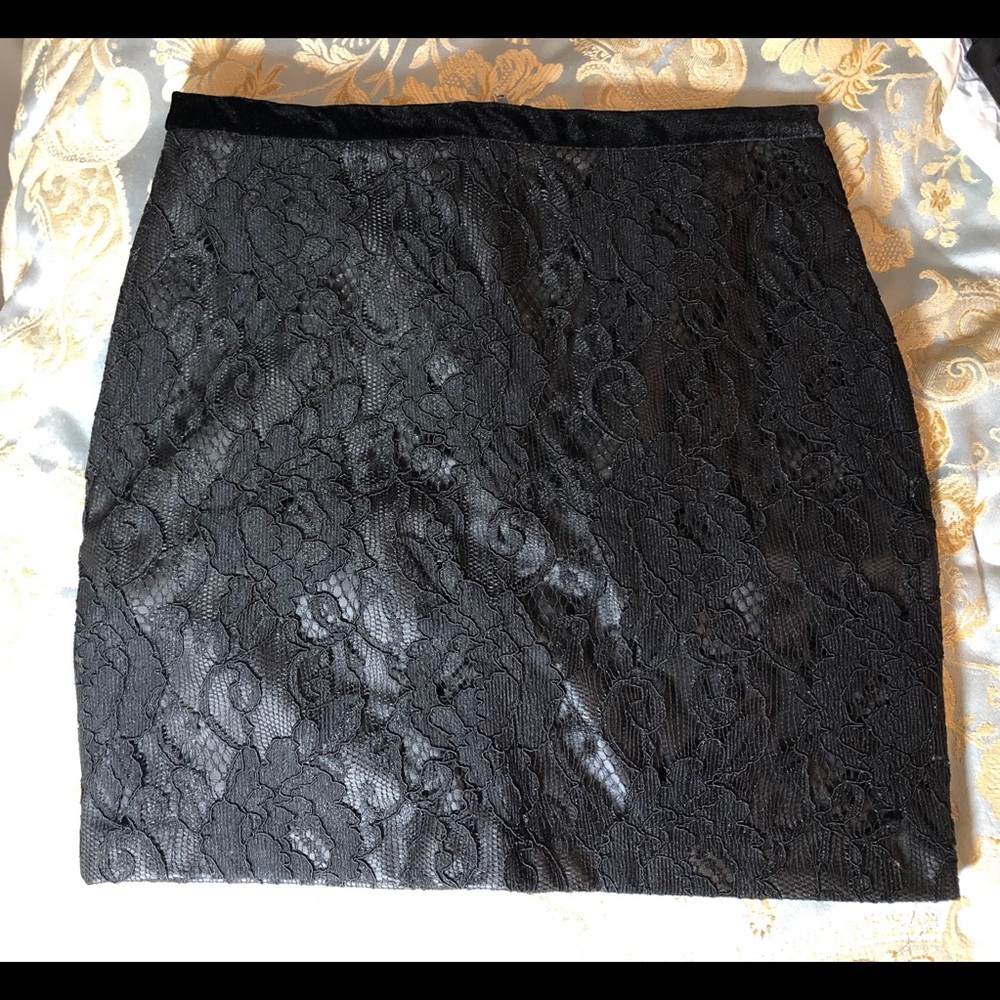 Zara Lace Black Skirt